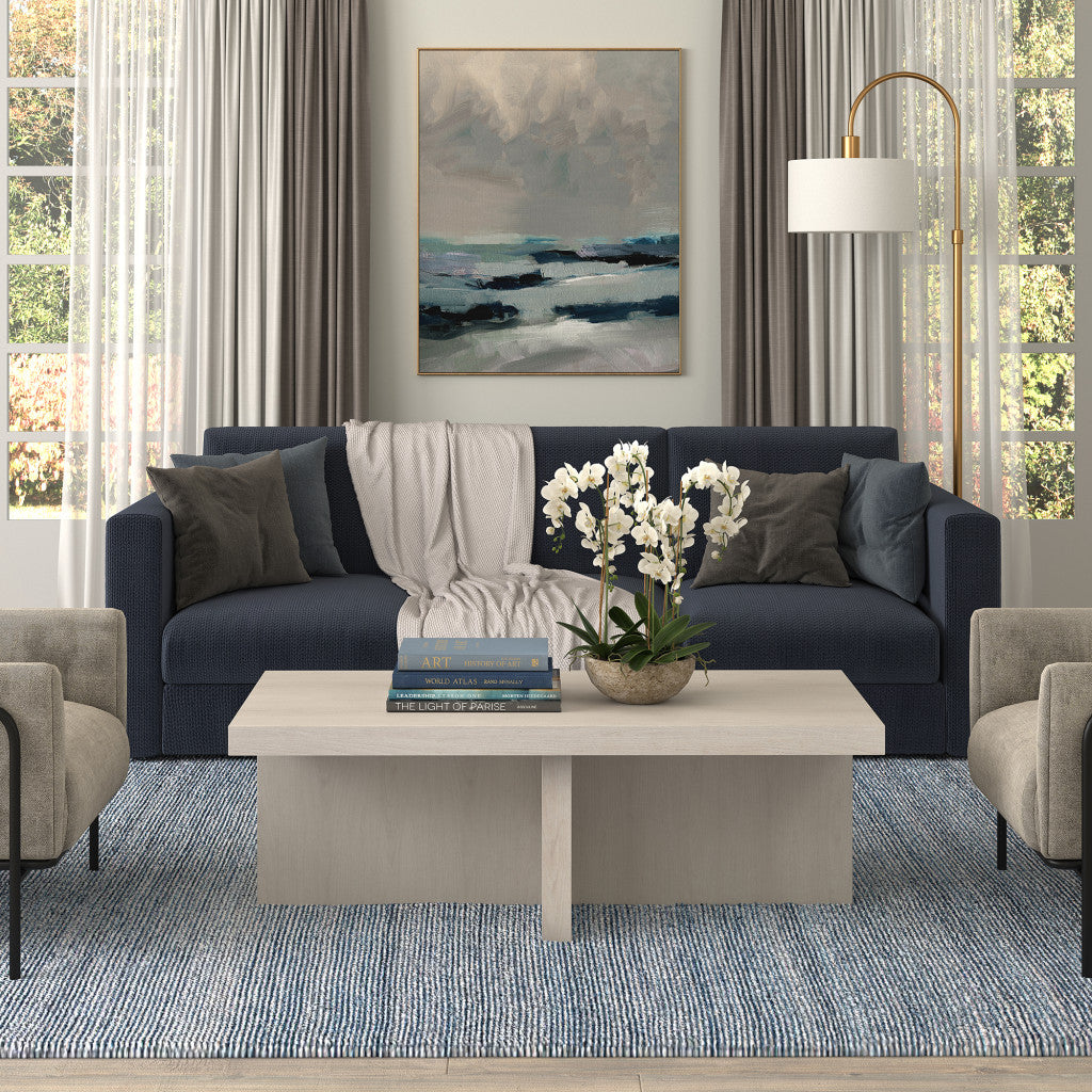 Alder White Wood Coffee Table By Homeroots | Coffee Tables | Modishstore - 8