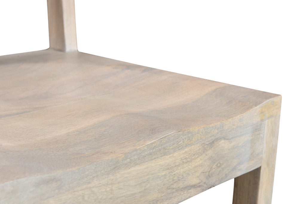 Set of Two White Wood Ladder Back Dining Side Chairs By Homeroots | Dining Chairs | Modishstore - 8