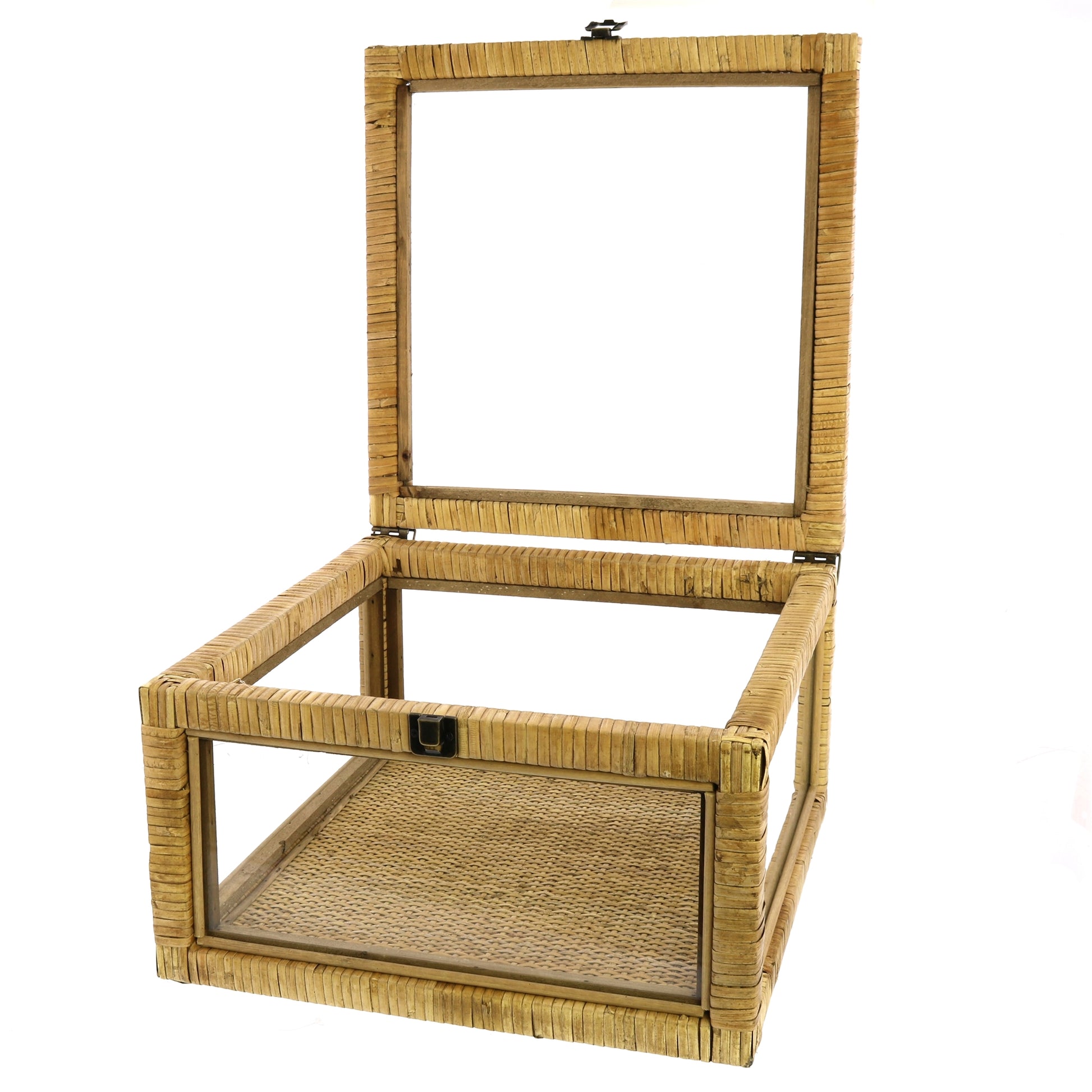 Cayman Rattan and Glass Case By HomArt | Display Cases | Modishstore - 5