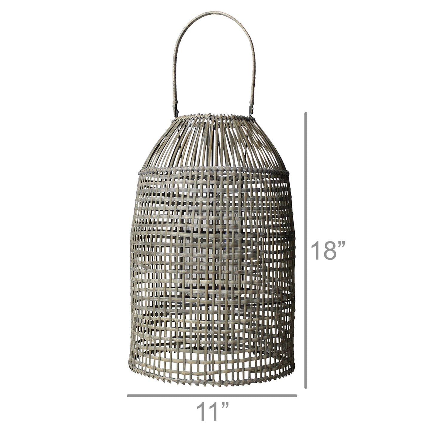 Cayman Lantern, Rattan - Natural By HomArt | Lanterns | Modishstore - 4