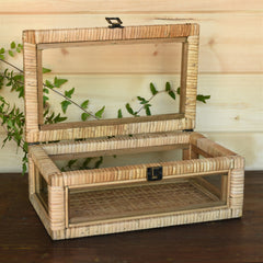 Cayman Case, Rattan - Rectangle - Natural By HomArt