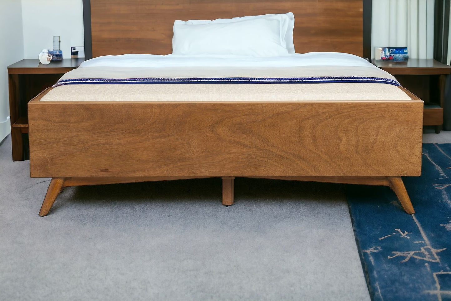 Beige and Brown Upholstered Polyester Blend Bench with Drawers By Homeroots | Benches | Modishstore - 4