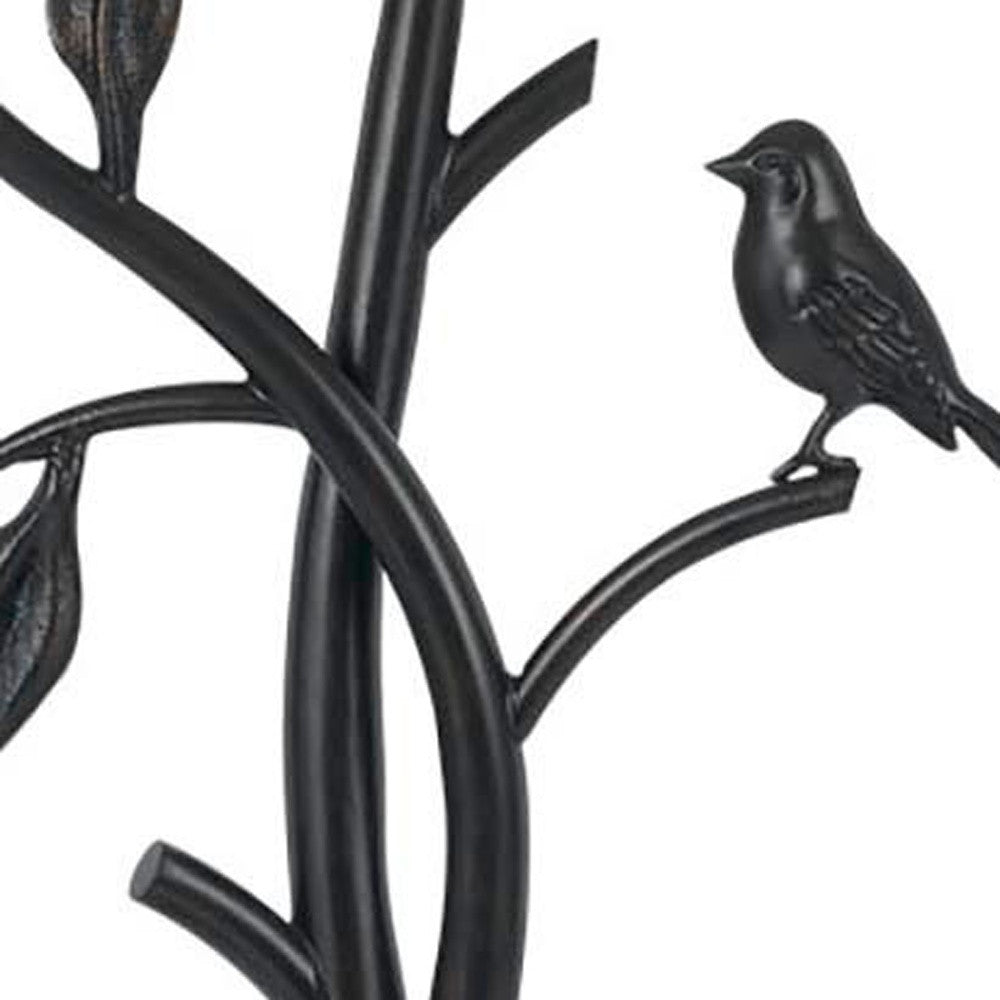 Tan Metal Table Lamp With Tan Empire Shade By Homeroots | Table Lamps | Modishstore - 5