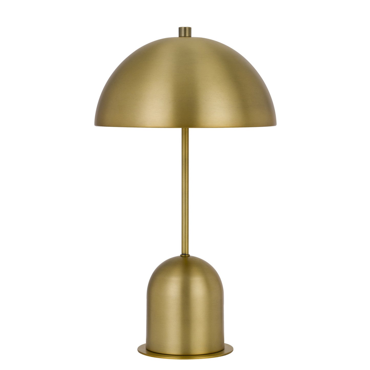 Antiqued Brass Metal Novelty Desk Lamp With Antiqued Brass Dome Shade By Homeroots | Table Lamps | Modishstore - 5