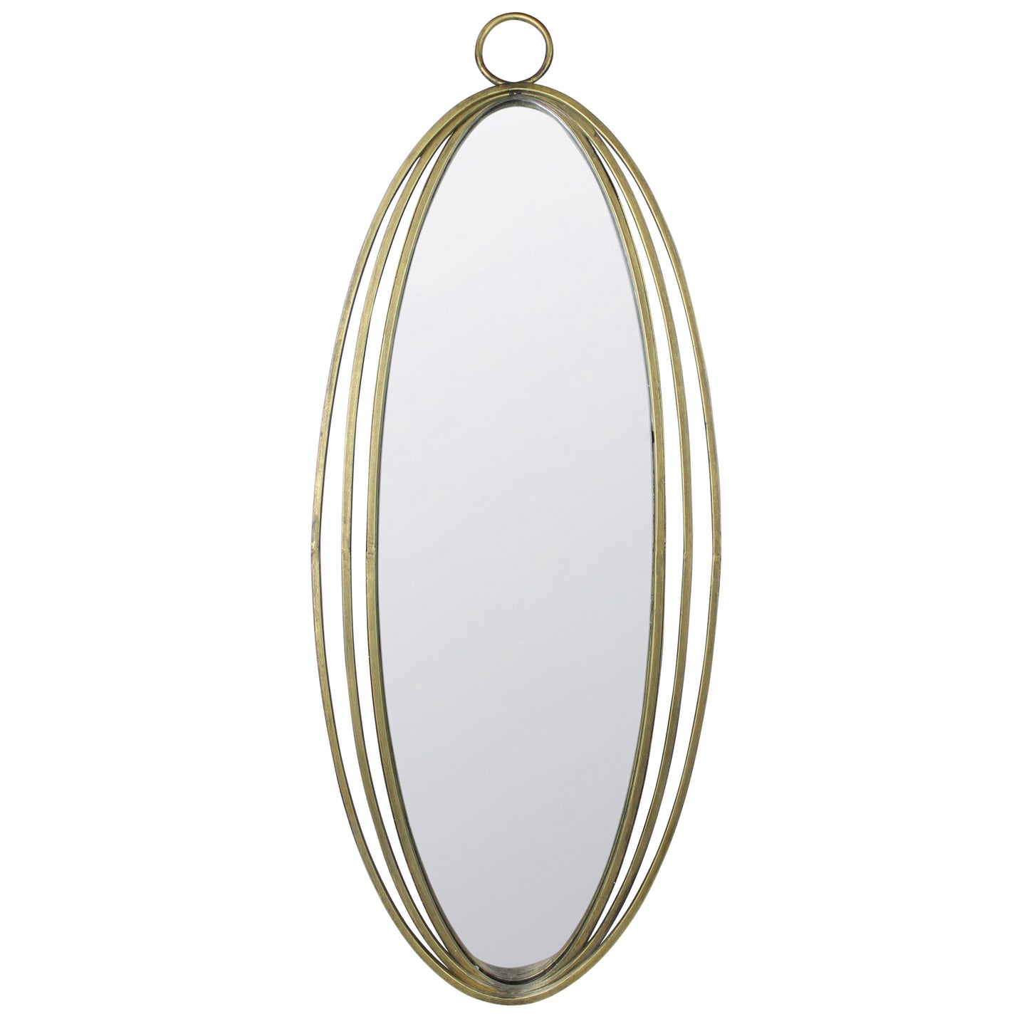Orella Mirror, Brass - Oval By HomArt | Mirrors | Modishstore