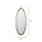 Orella Mirror, Brass - Oval By HomArt | Mirrors | Modishstore - 2