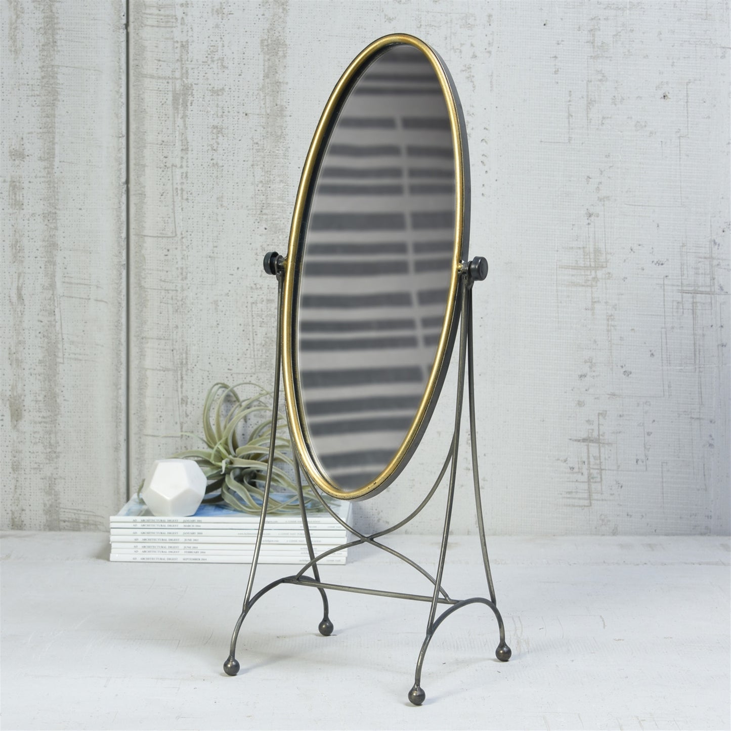 Archer Vanity Mirror, Oval By HomArt | Mirrors | Modishstore - 3