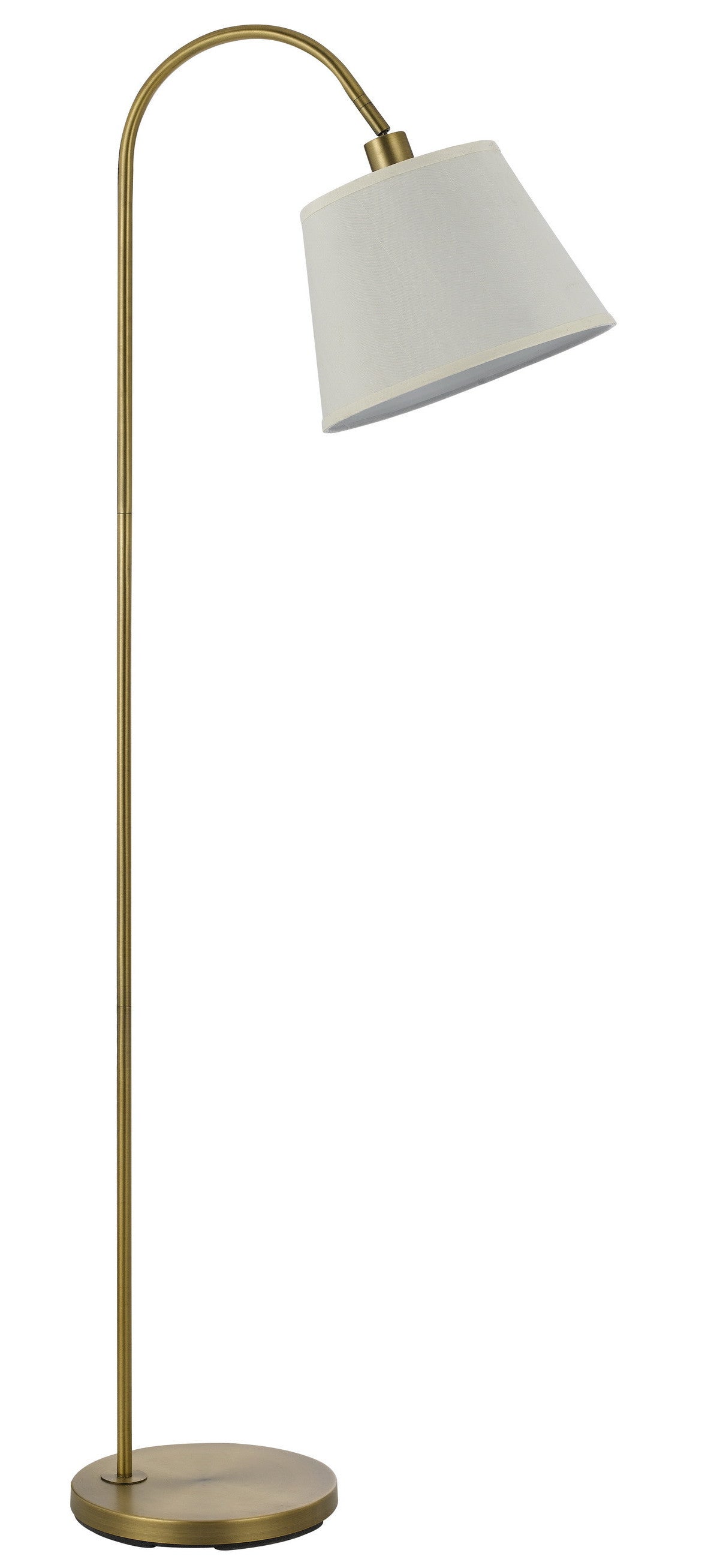 Bronze Traditional Shaped Floor Lamp With White Empire Shade By Homeroots | Floor Lamps | Modishstore - 6