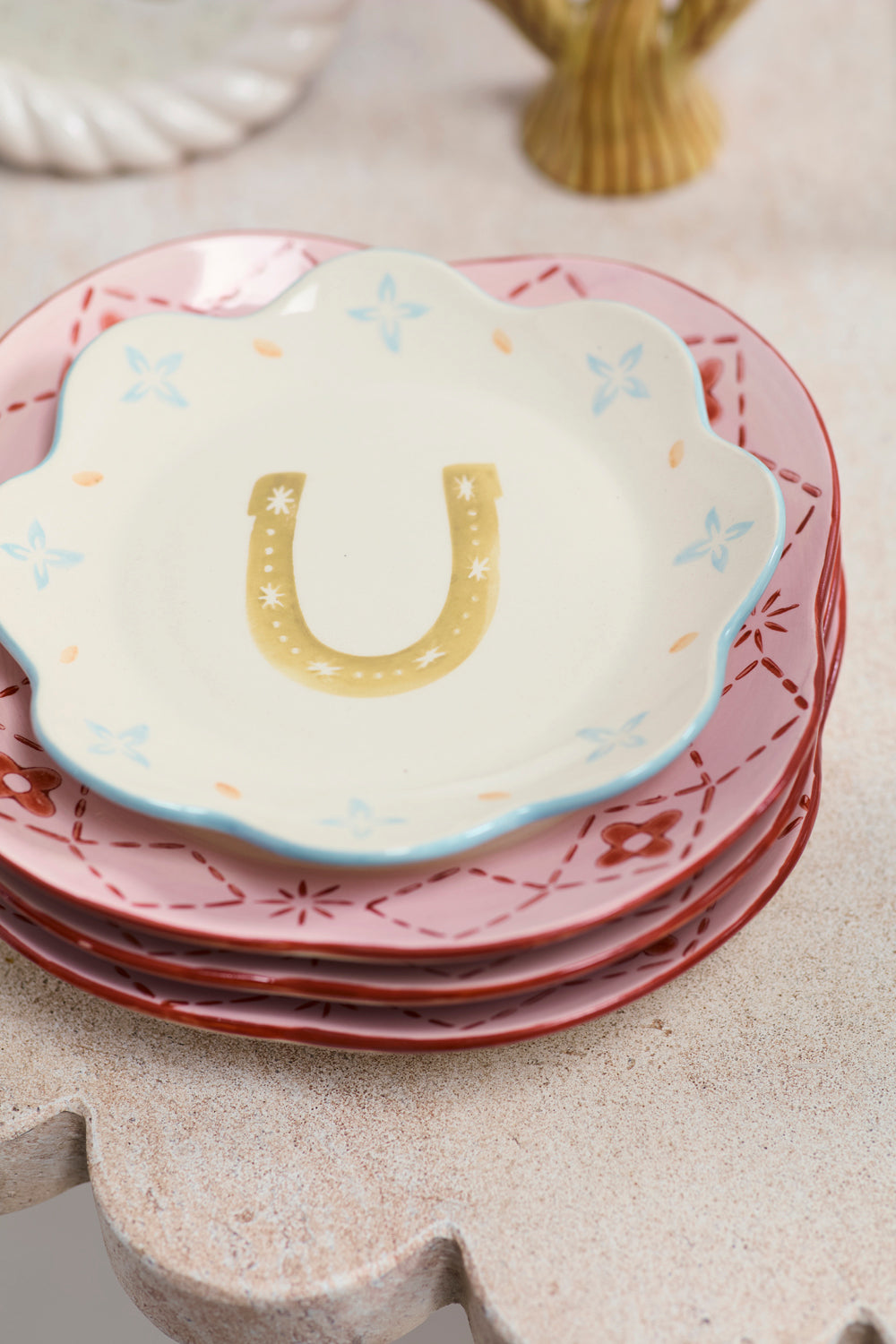 Good Luck Plate - Limited Edition Set of 2 By Accent Decor | Wall Decor | Modishstore - 12