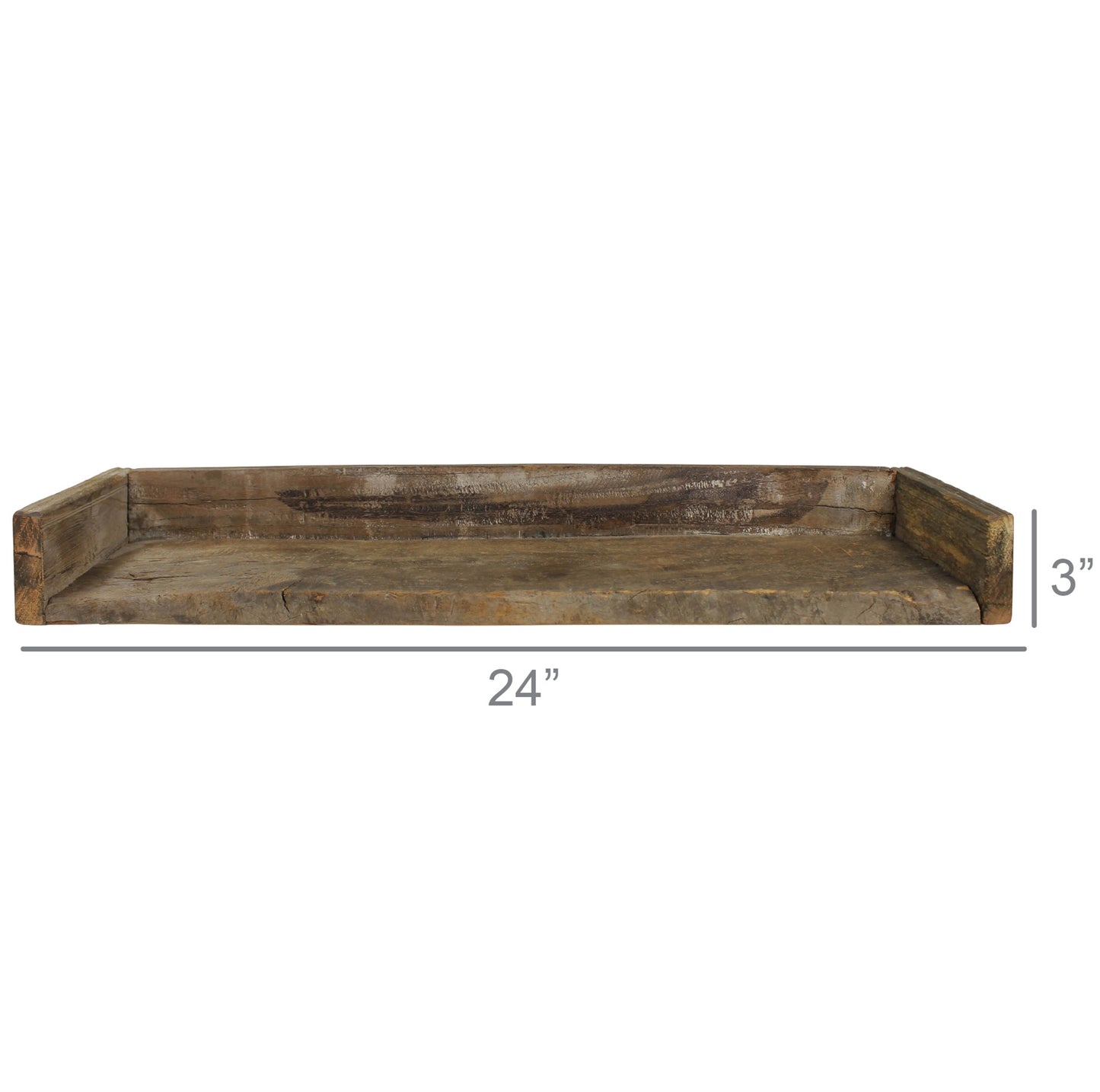 Ingram Wall Shelf, ReclaiMedium Wood - Small Set Of 4 By HomArt | Wall Art | Modishstore - 6