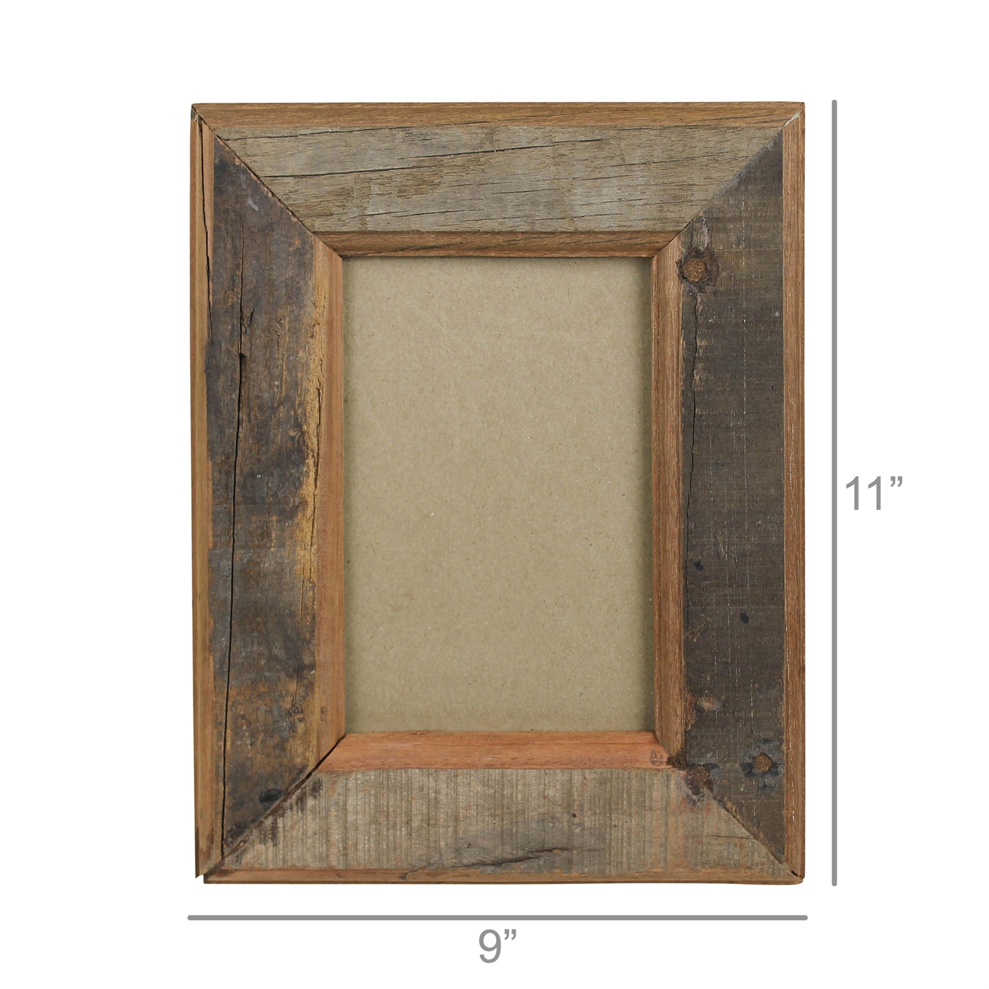 Ingram Photo Frame, ReclaiMedium Wood - 5x6 Set Of 4 By HomArt | Frames | Modishstore - 2