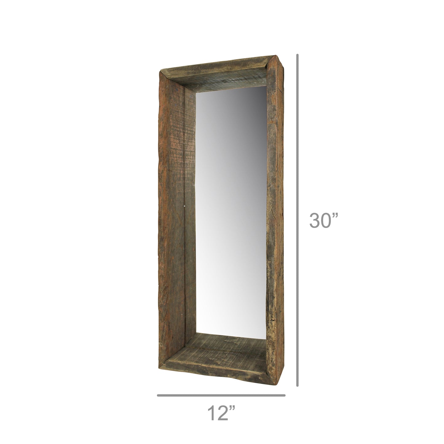 Ingram Mirror, ReclaiMedium Wood - Short By HomArt | Mirrors | Modishstore - 2