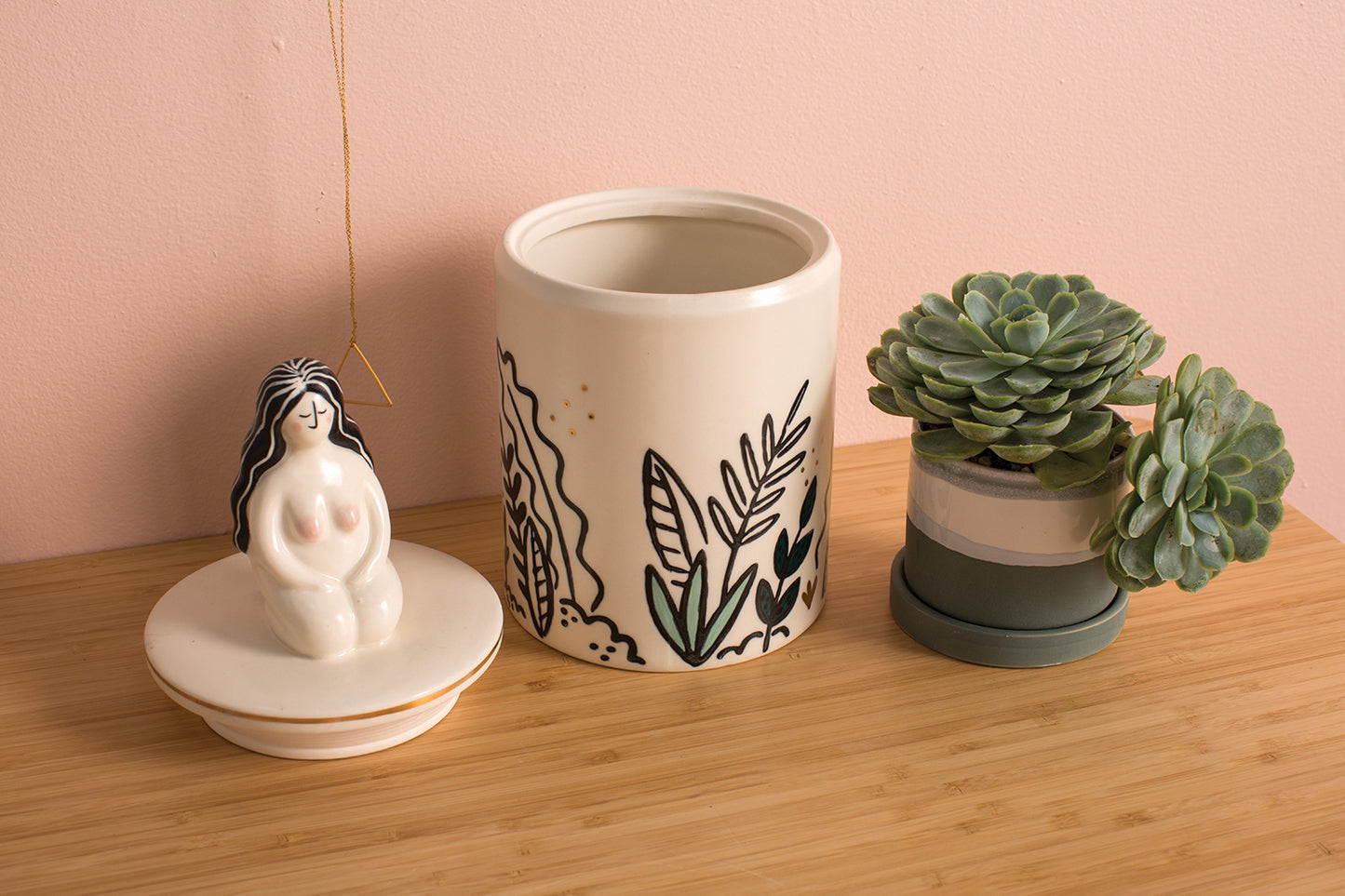Amari Cannister Set of 2 By Accent Decor | Jars & Canisters | Modishstore - 6