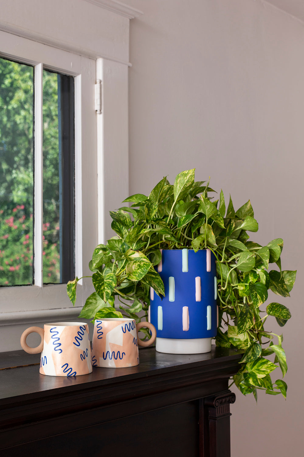 Freshside Mug Set of 4 By Accent Decor | Planters, Troughs & Cachepots | Modishstore - 4