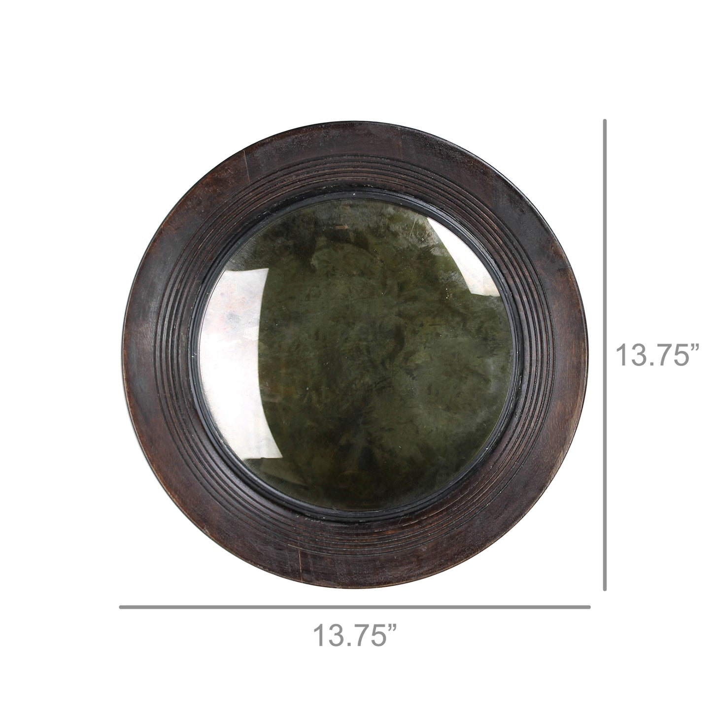 Dario Convex Mirror, Wood - Small By HomArt | Mirrors | Modishstore - 6