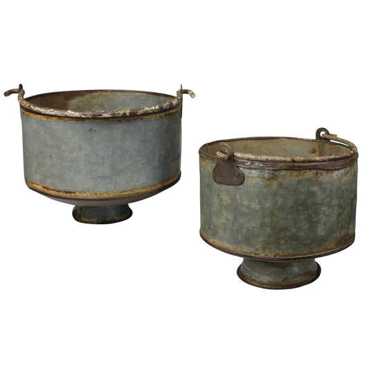 Iron Bucket Set Of 4 By HomArt | Bins, Baskets & Buckets | Modishstore - 1