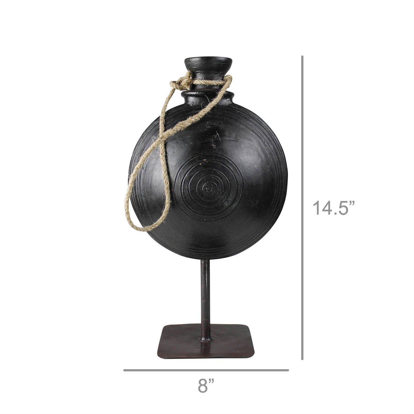 Bola Clay Pot on Stand - Medium Set Of 4 By HomArt | Planters, Troughs & Cachepots | Modishstore - 4