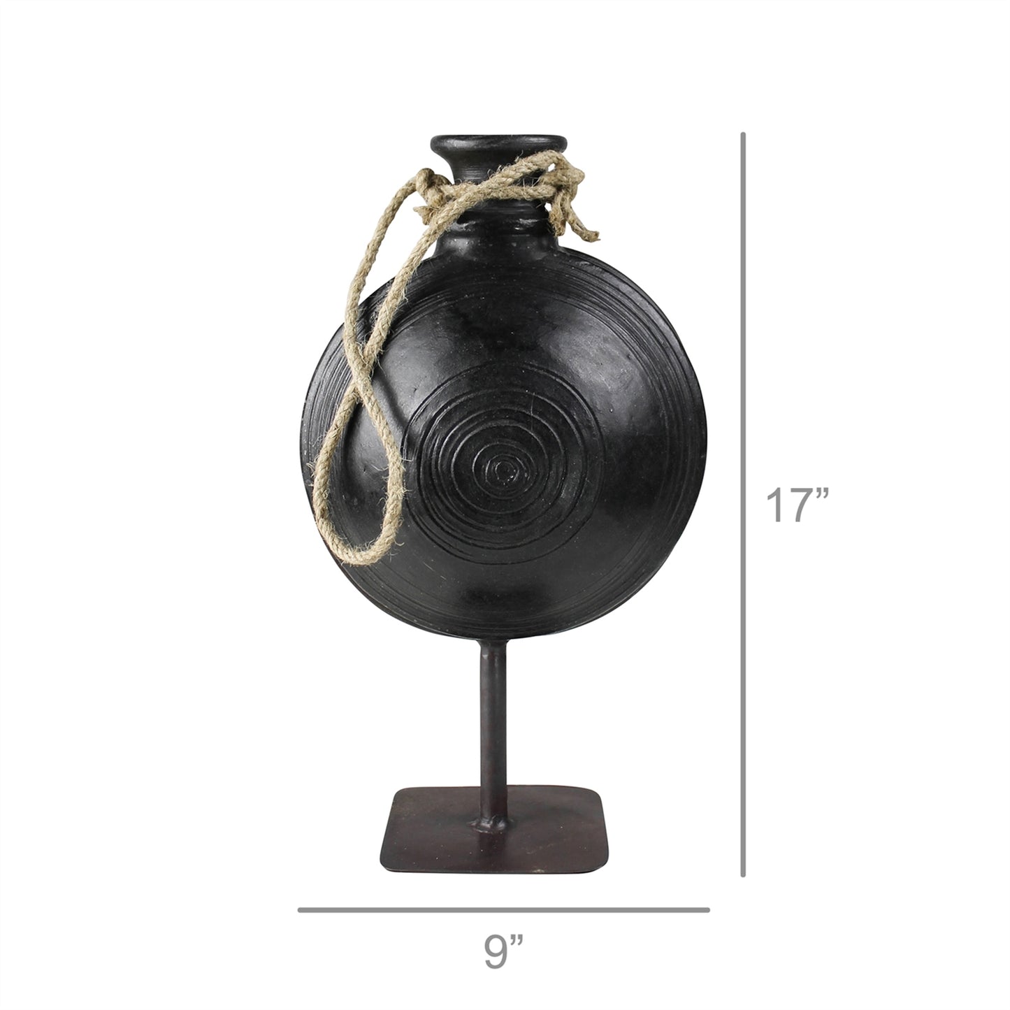 Bola Clay Pot on Stand - Large Set Of 4 By HomArt | Planters, Troughs & Cachepots | Modishstore - 4