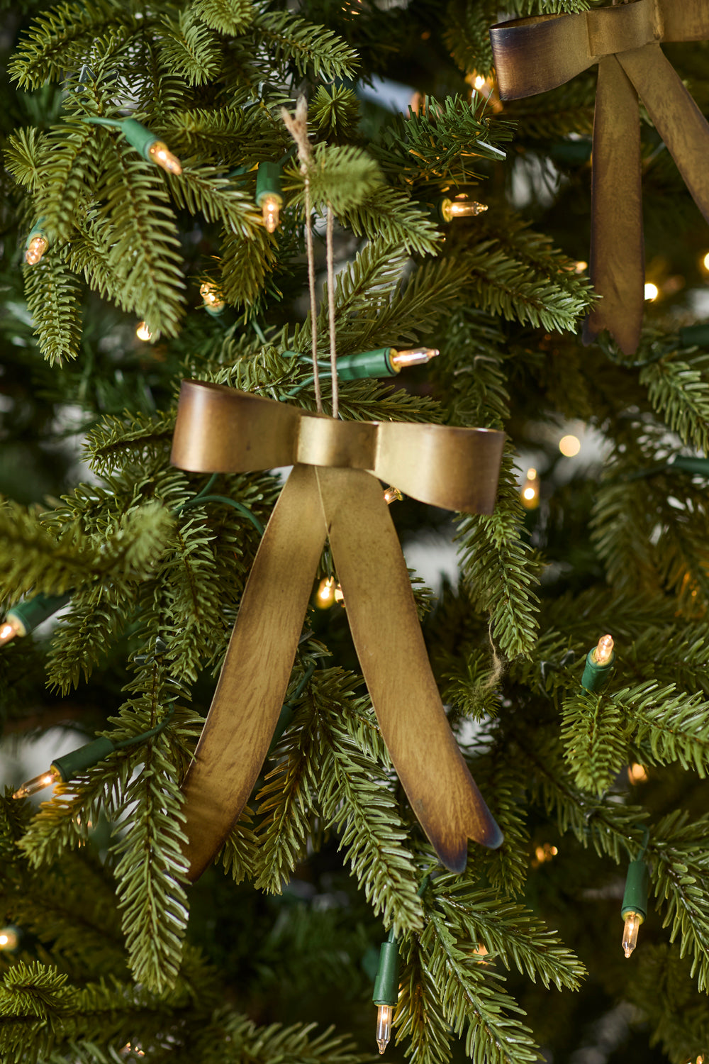 Brassy Bow Ornament Set of 8 By Accent Decor | Ornaments | Modishstore - 7