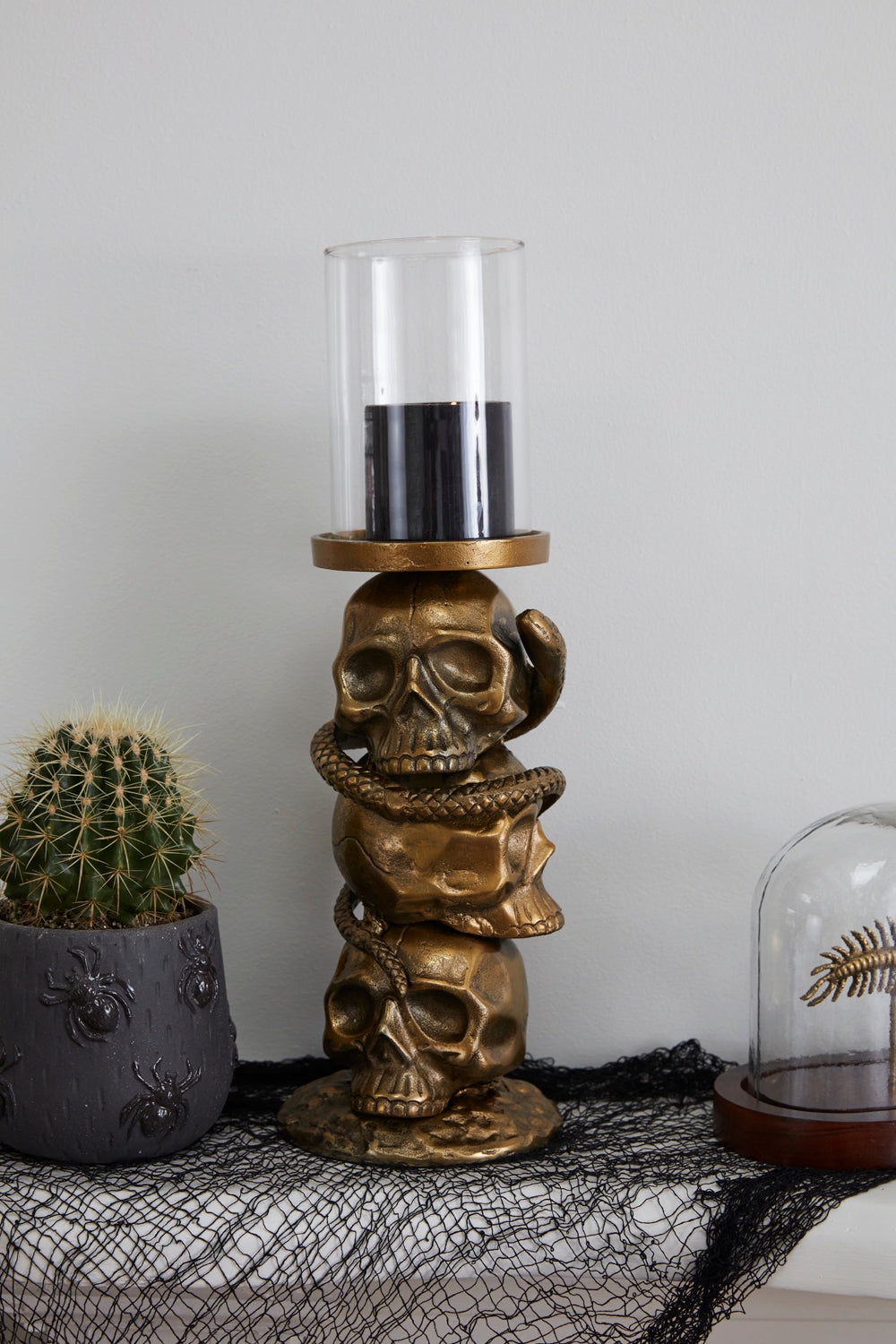 Skull Tower Candleholder By Accent Decor | Candle Holders | Modishstore - 4