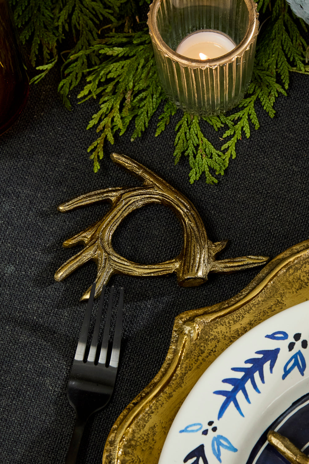 Elk Napkin Ring Set of 8 By Accent Decor | Planters, Troughs & Cachepots | Modishstore - 4
