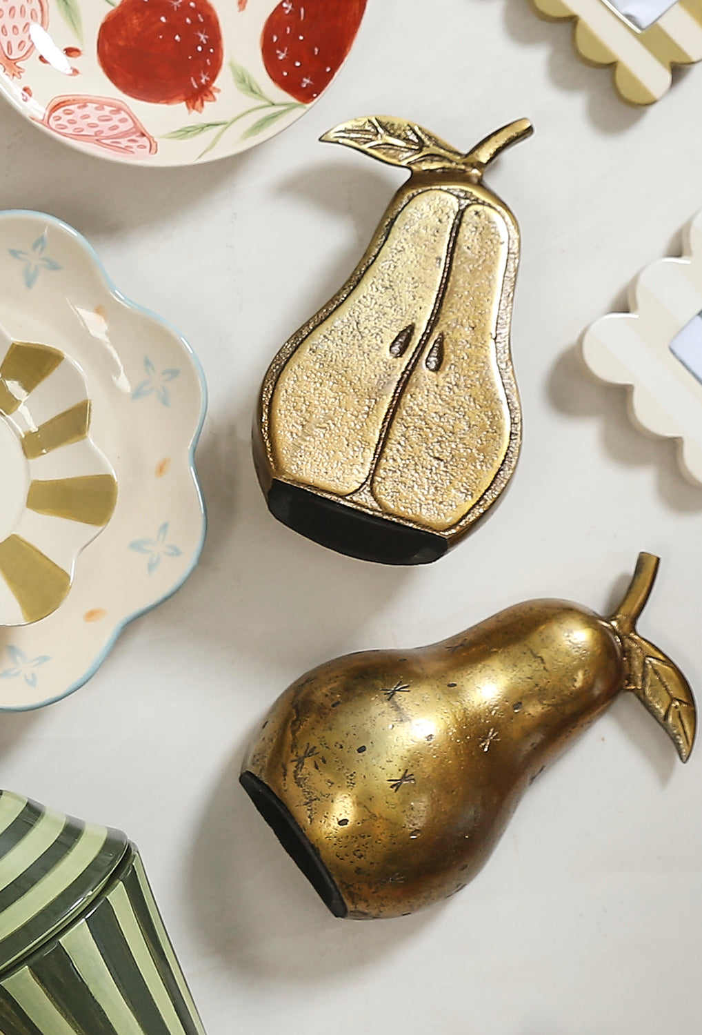 Golden Pear Bookend - Set of 2 By Accent Decor | Wall Decor | Modishstore - 7