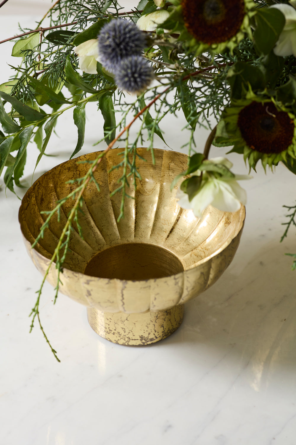 Golden Shine Footed Bowl Set of 2 By Accent Decor | Decorative Bowls | Modishstore - 8