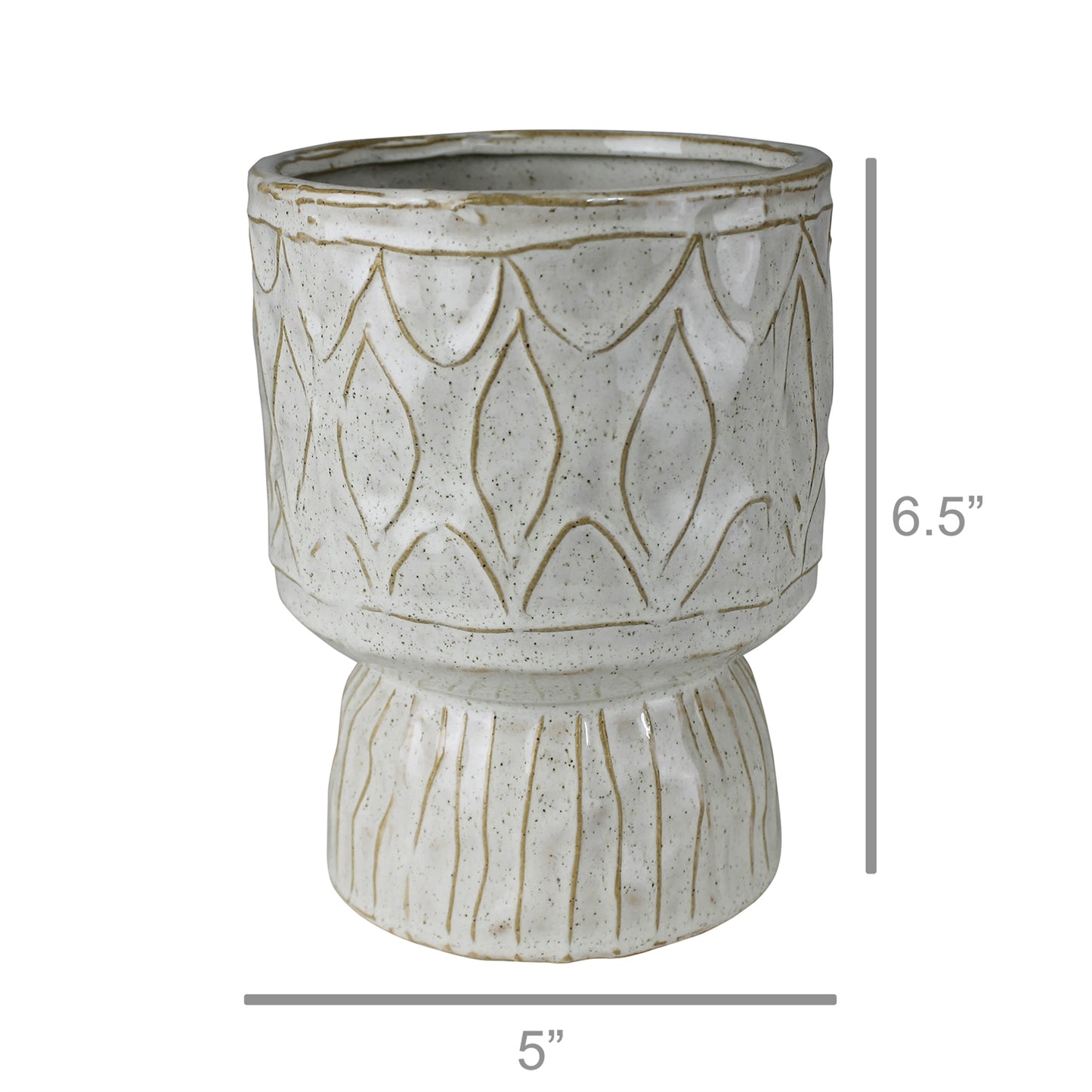 Farallon Vase, Ceramic - Large Set Of 4 By HomArt | Vases | Modishstore - 2