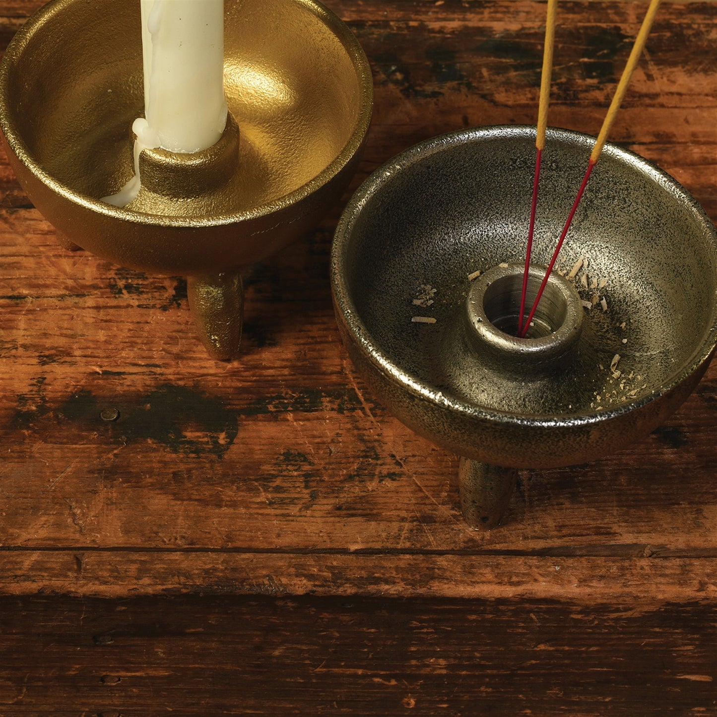 Naomi Taper / Incense Holder, Black - Matte Black Set Of 4 By HomArt | Candle Holders | Modishstore - 9