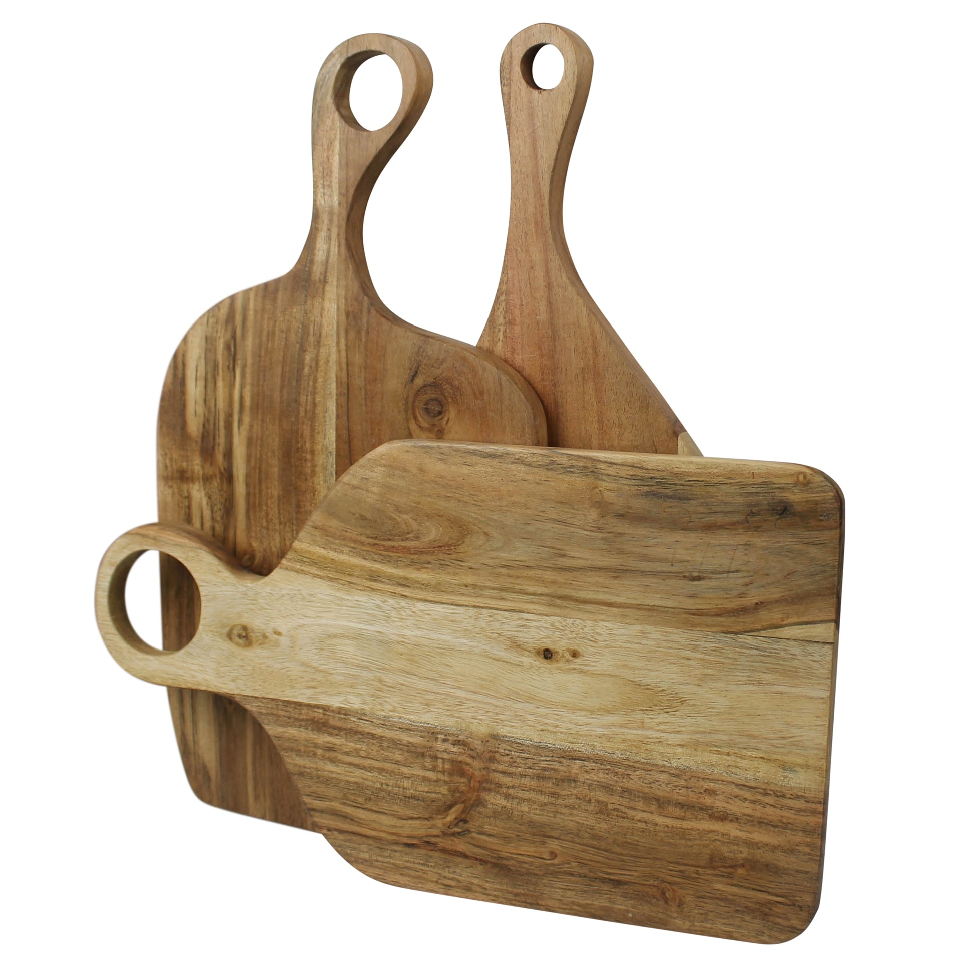 Toledo Cutting Boards, Acacia Wood - Set of 3 By HomArt | Cutting & Serving Boards | Modishstore - 4