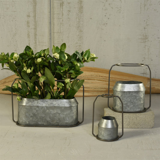 Napa Vase, Metal & Zinc - Round - Zinc Set Of 4 By HomArt | Vases | Modishstore