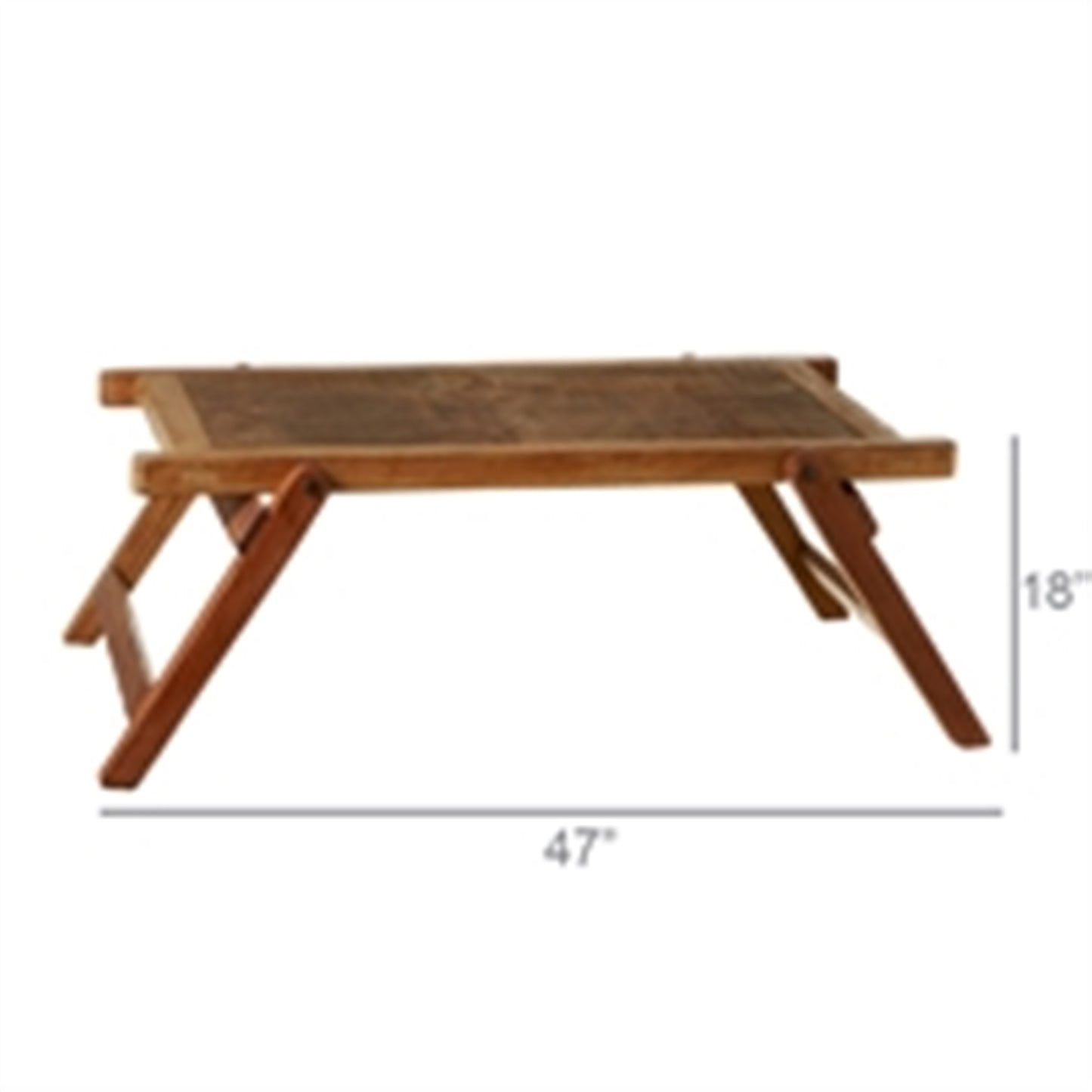 Tioga Folding Coffee Table, Rectangle By HomArt | Coffee Tables | Modishstore - 2