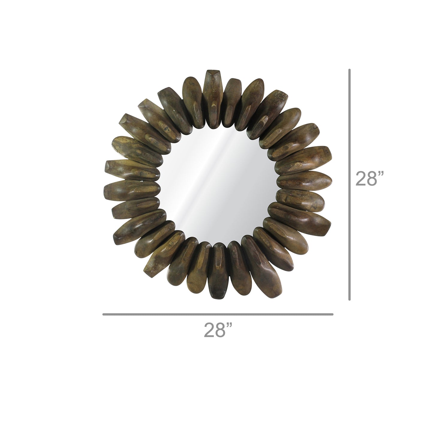 Cobbler Mirror - Round By HomArt | Mirrors | Modishstore - 6