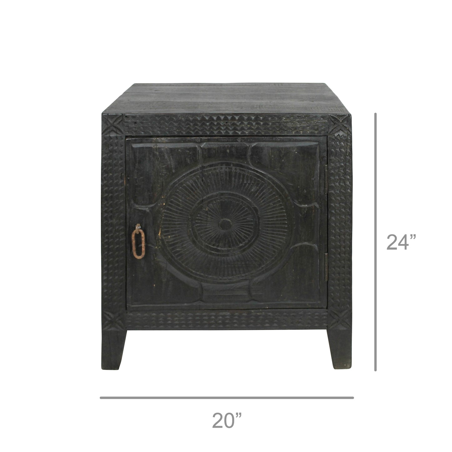 Bannock Bedside Table By HomArt | Side Tables | Modishstore - 4