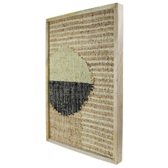 Mana Woven Wall Art, Bisected Circle By HomArt