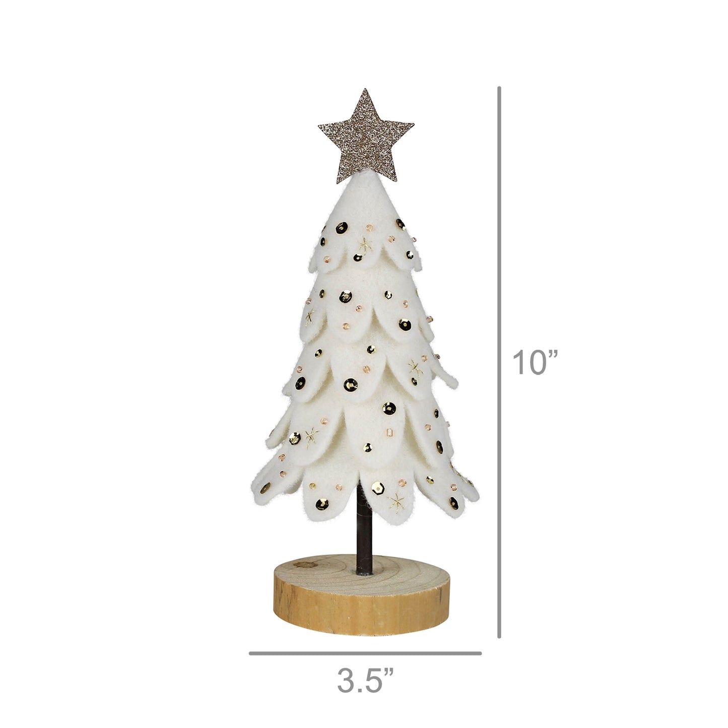 Dazzled Tree, Green Set Of 4 By HomArt | Tabletop Trees | Modishstore - 4