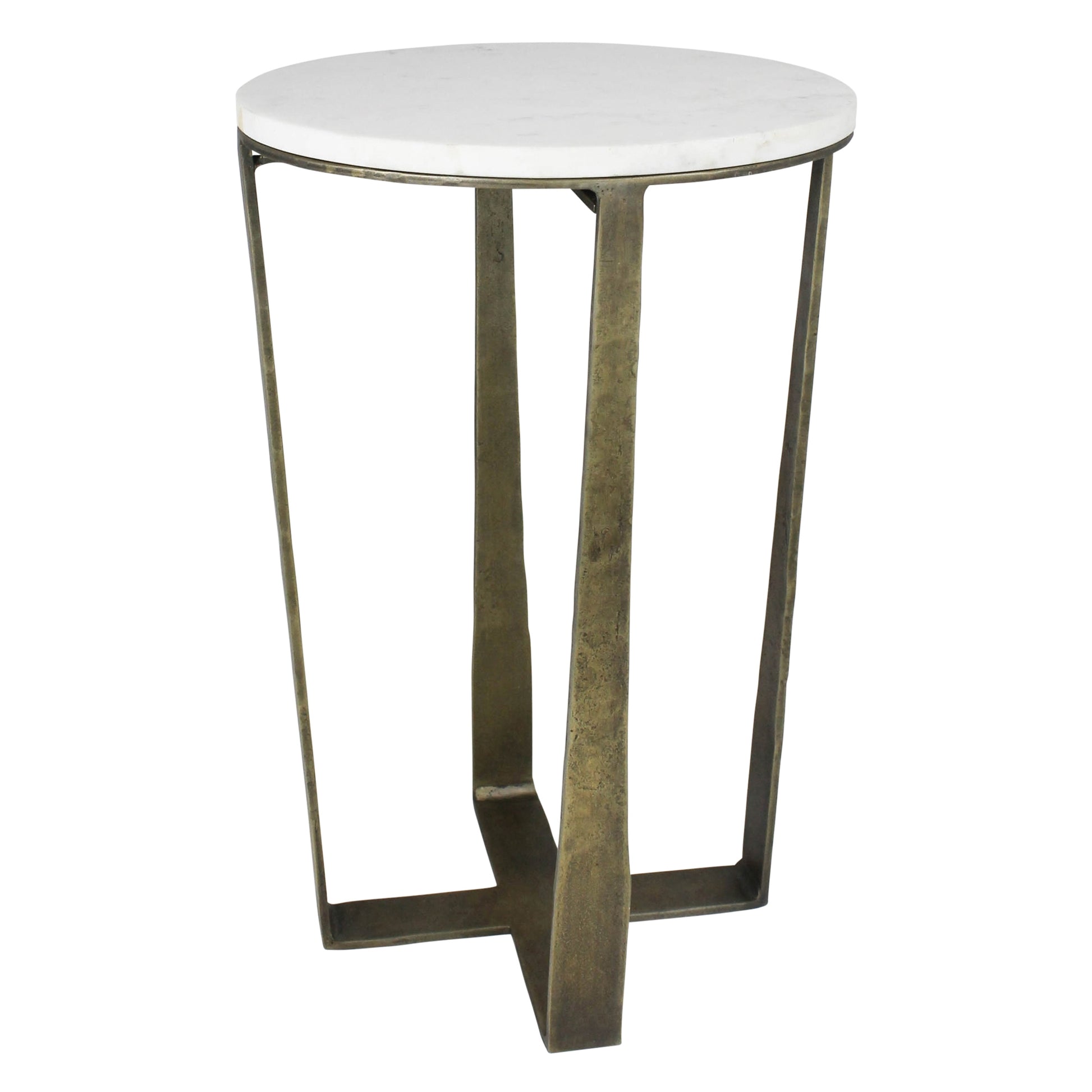 Shelton Side Tables, Brass & Marble - Set of 2 By HomArt | Side Tables | Modishstore - 2