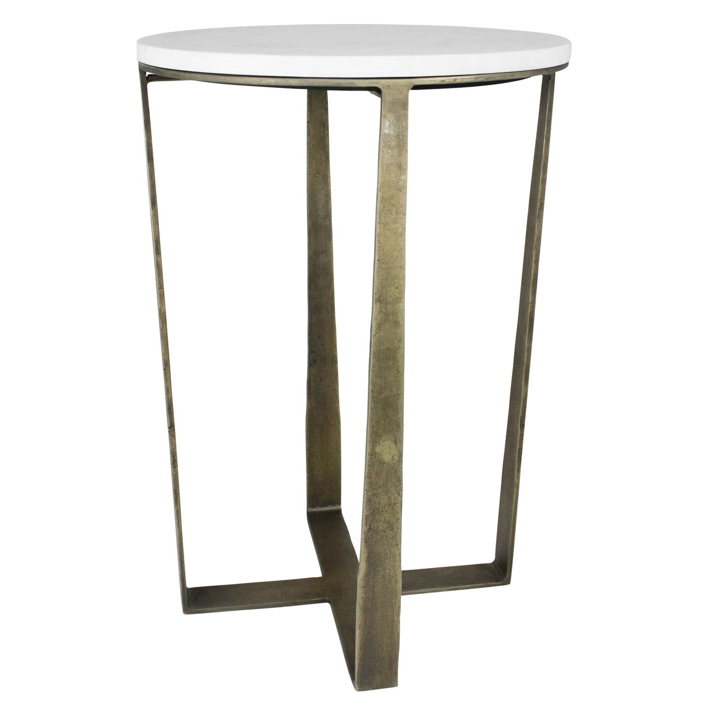 Shelton Side Tables, Brass & Marble - Set of 2 By HomArt | Side Tables | Modishstore - 5