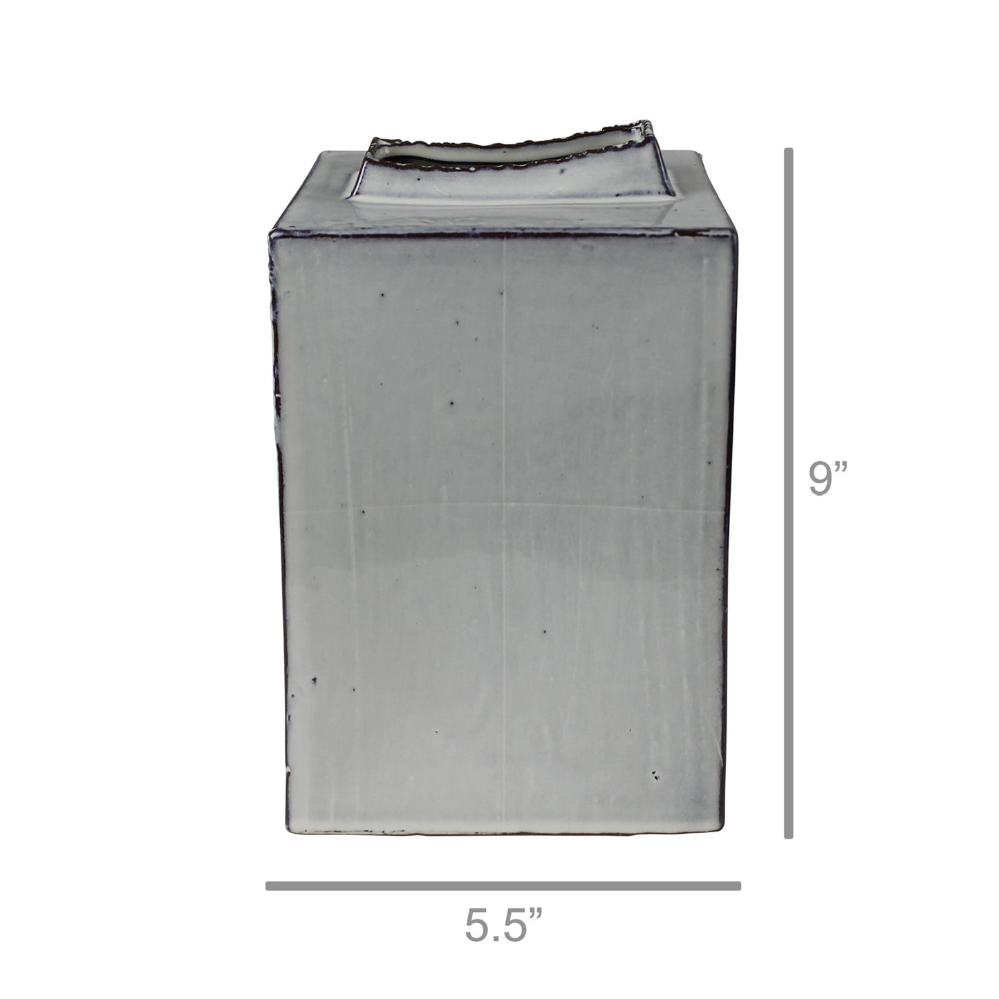 Britta Vase, Ceramic - Tall Rectangle Set Of 4 By HomArt | Vases | Modishstore - 4