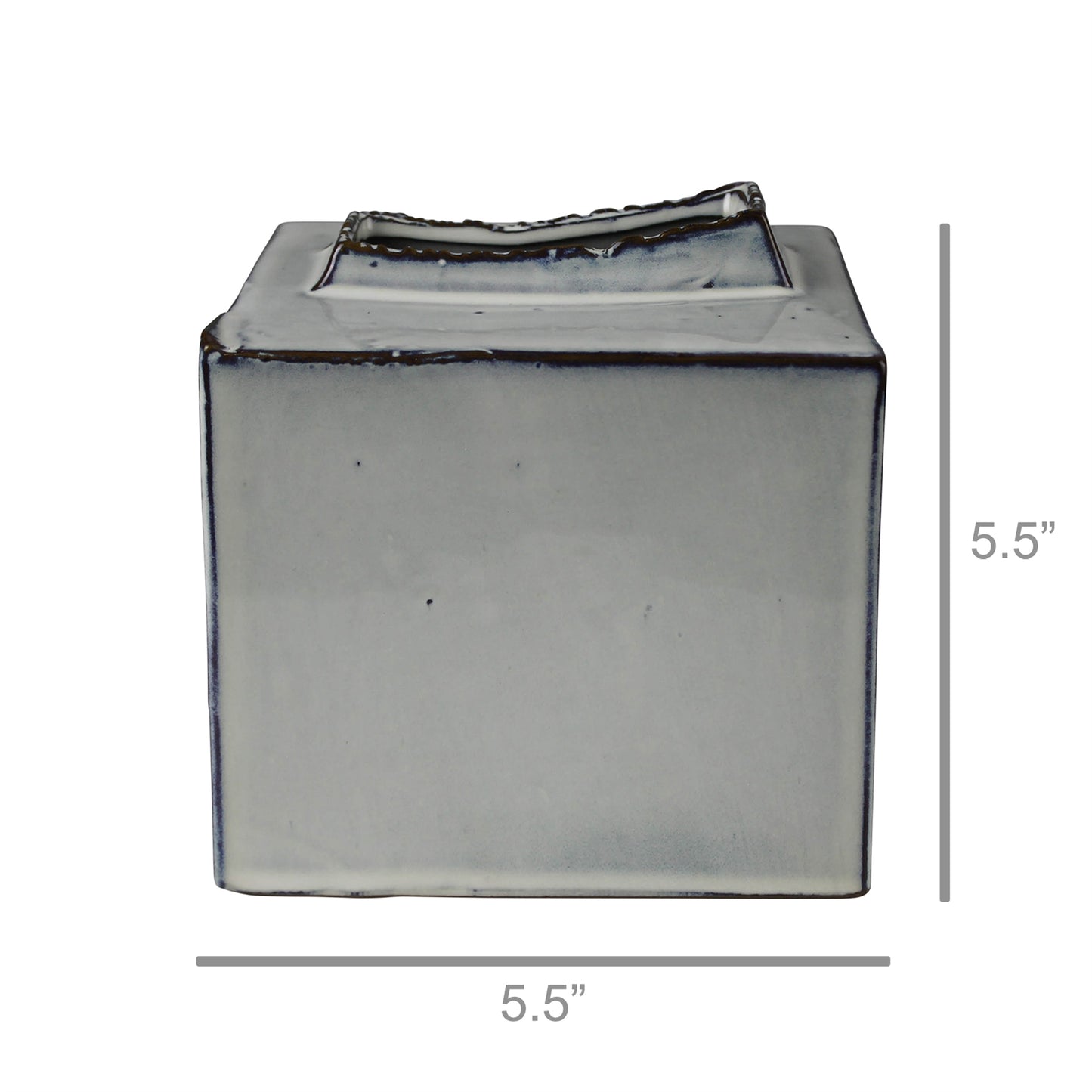 Britta Vase, Ceramic - Square Set Of 4 By HomArt | Vases | Modishstore - 4