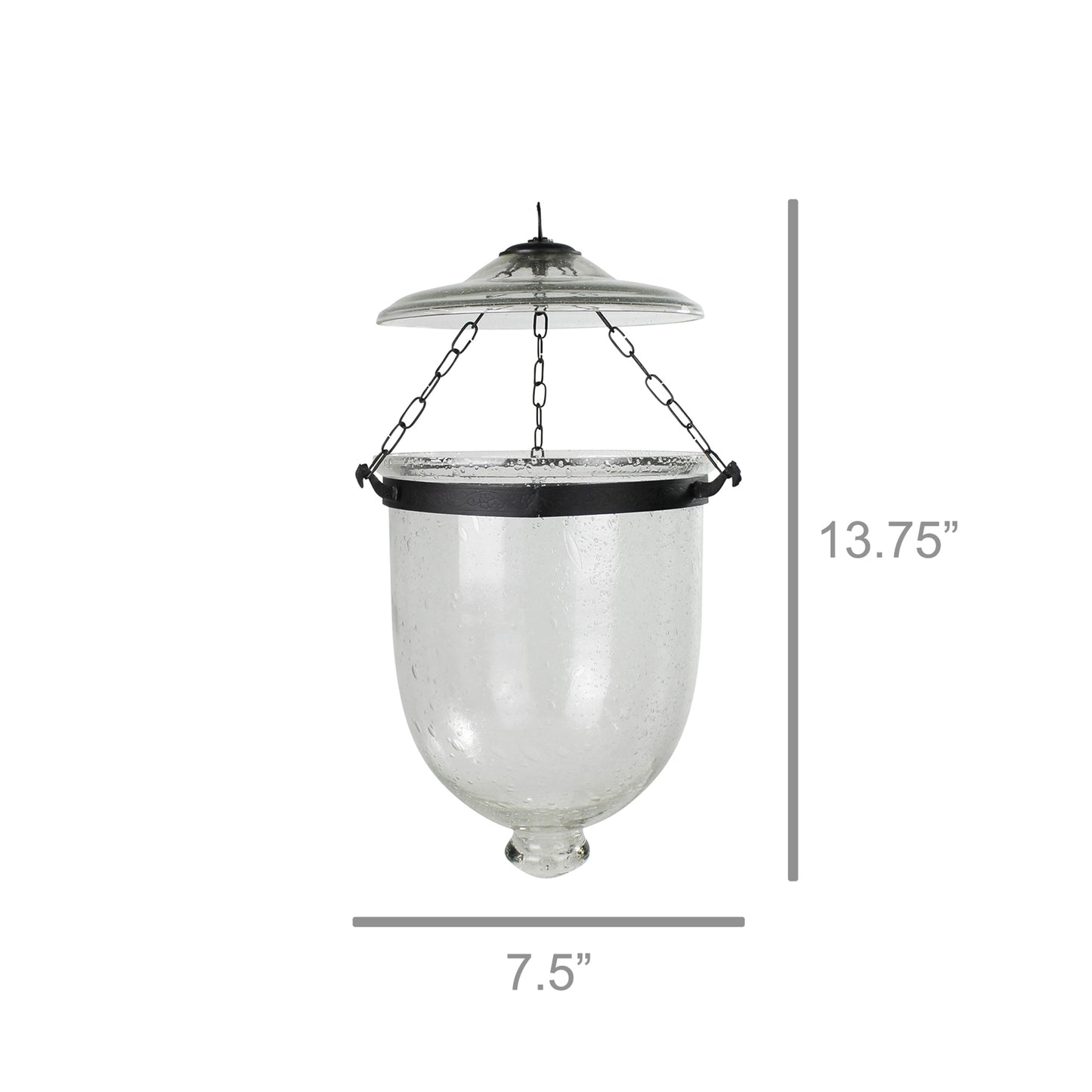 Hundi Cloche Lantern, Glass Set Of 4 By HomArt | Lanterns | Modishstore - 3