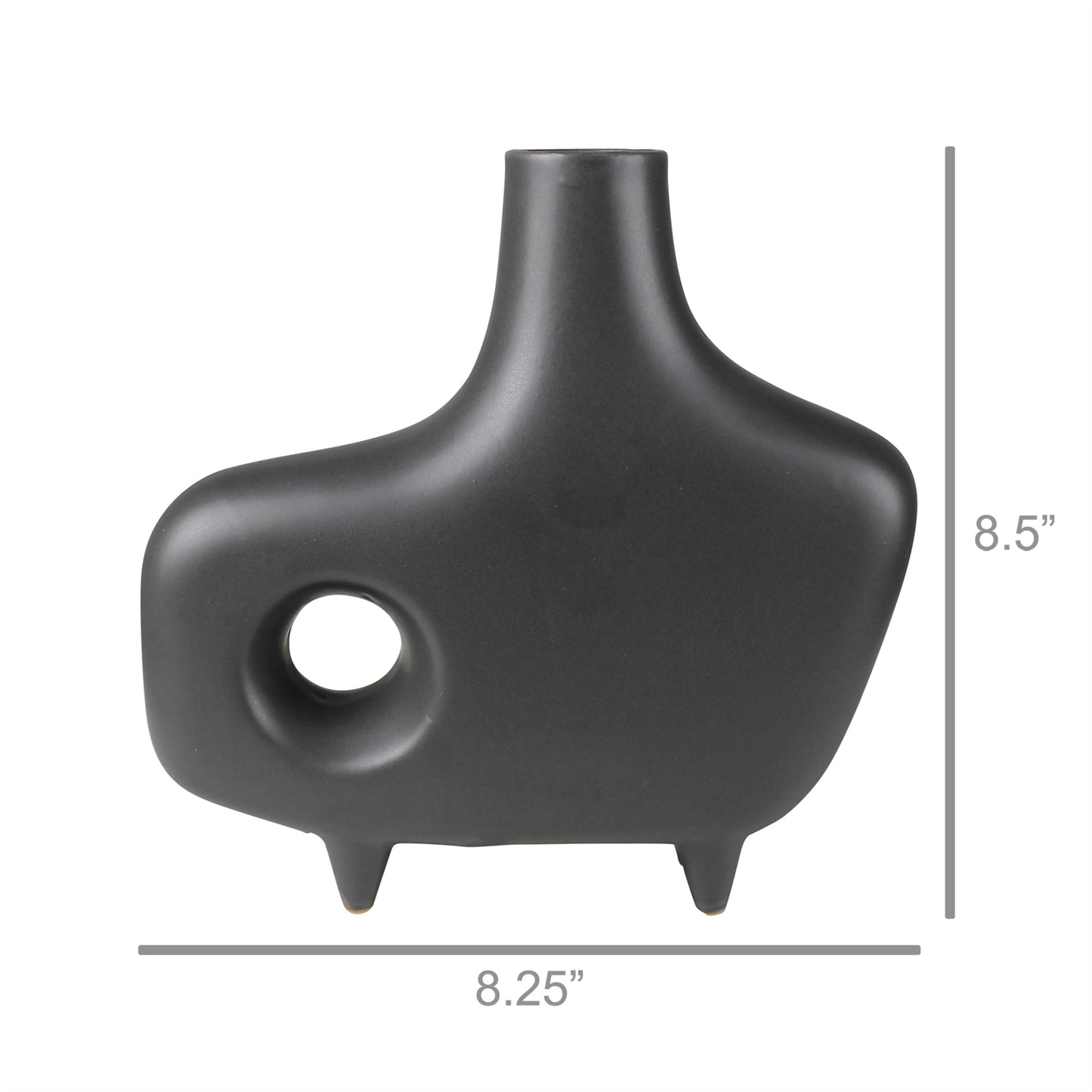 Oda Footed Vase with Holes, Ceramic Set Of 4 By HomArt | Vases | Modishstore - 3