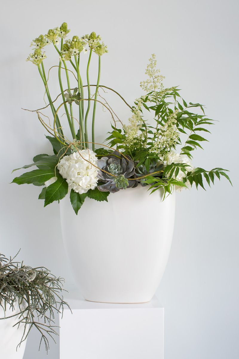 Sasso White Vase By Accent Decpr | Vases | Modishstore - 6