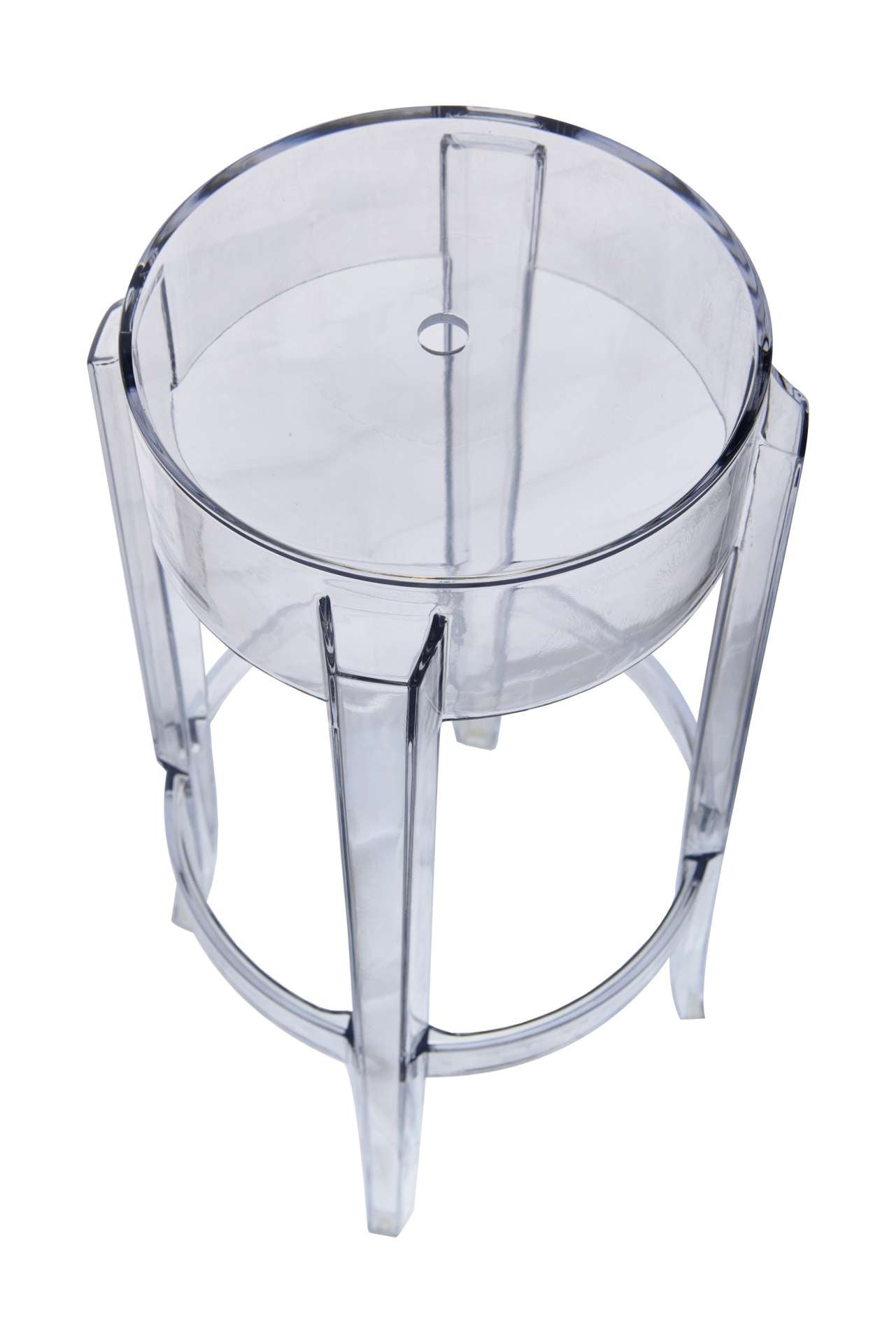 LeisureMod Averill Plastic Barstool with Clear Acrylic Seat and Legs | Bar Stools | Modishstore - 4