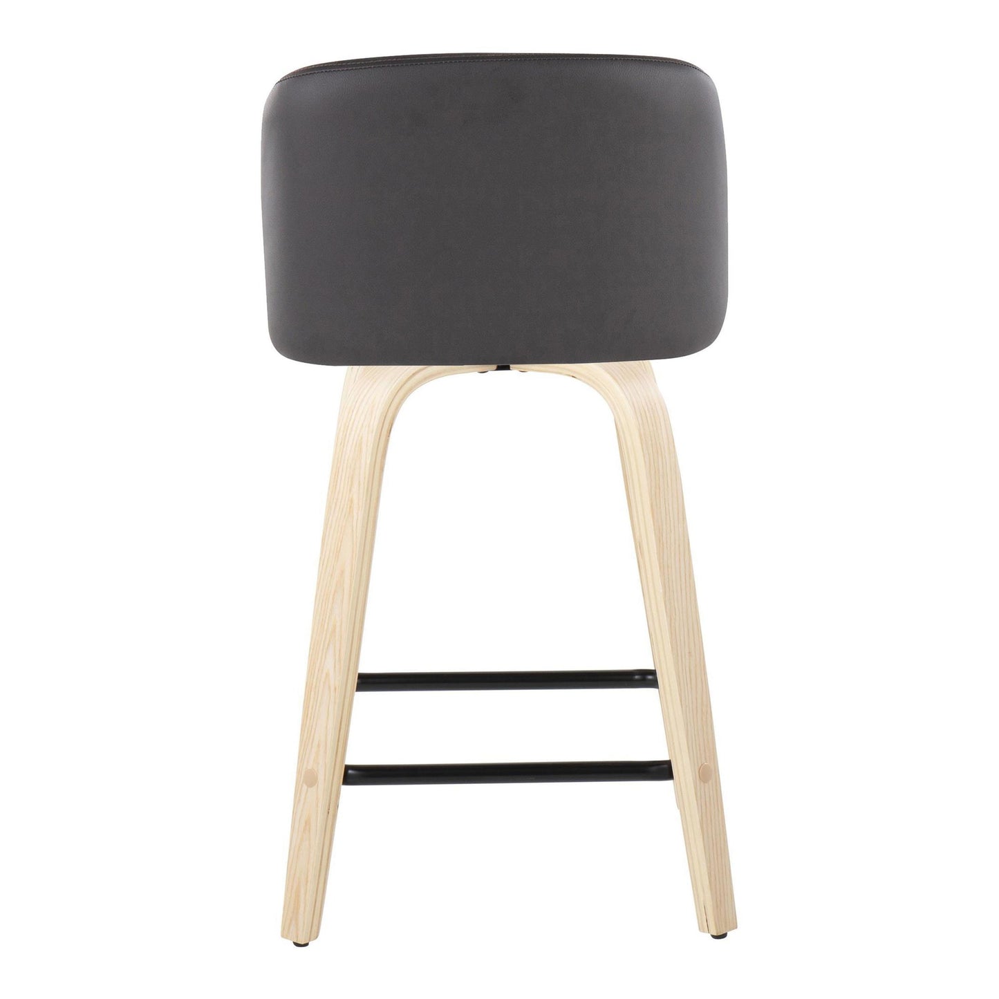 Toriano 24" Fixed Height Counter Stool - Set of 2 Cream By LumiSource | Counter Stools | Modishstore - 11