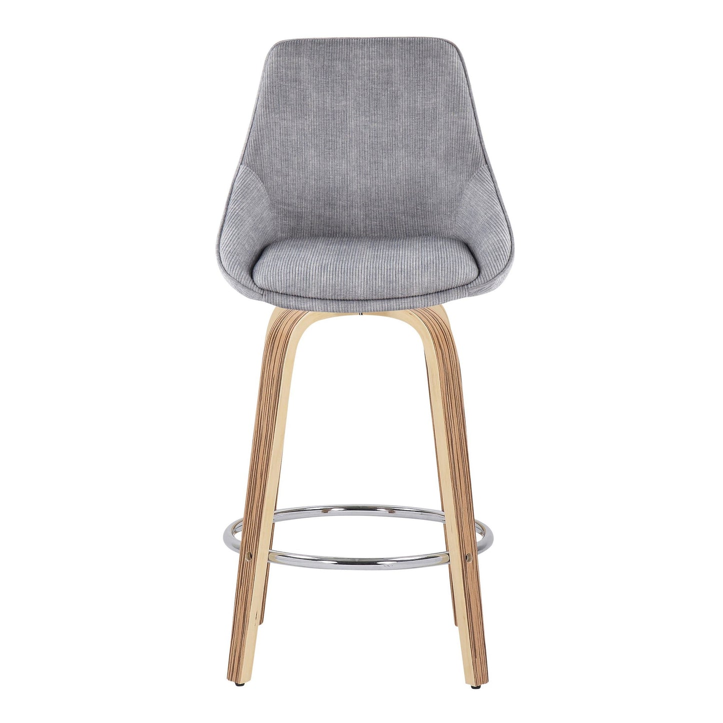 Diana Fixed Height Counter Stool - Set of 2 Blue By LumiSource | Counter Stools | Modishstore - 12