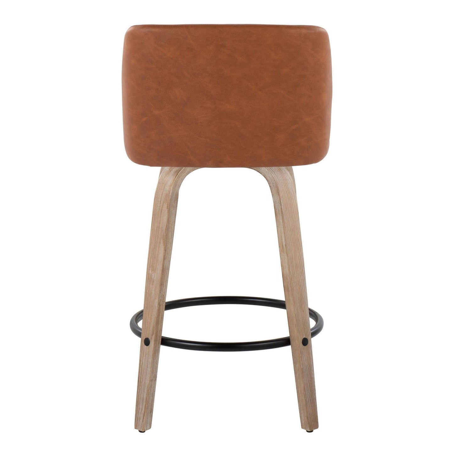 Toriano 26" Fixed-Height Counter Stool - Set of 2 By LumiSource - B26-TRNOPU-GRTZQ2 WWCAM2 | Counter Stools | Modishstore - 10