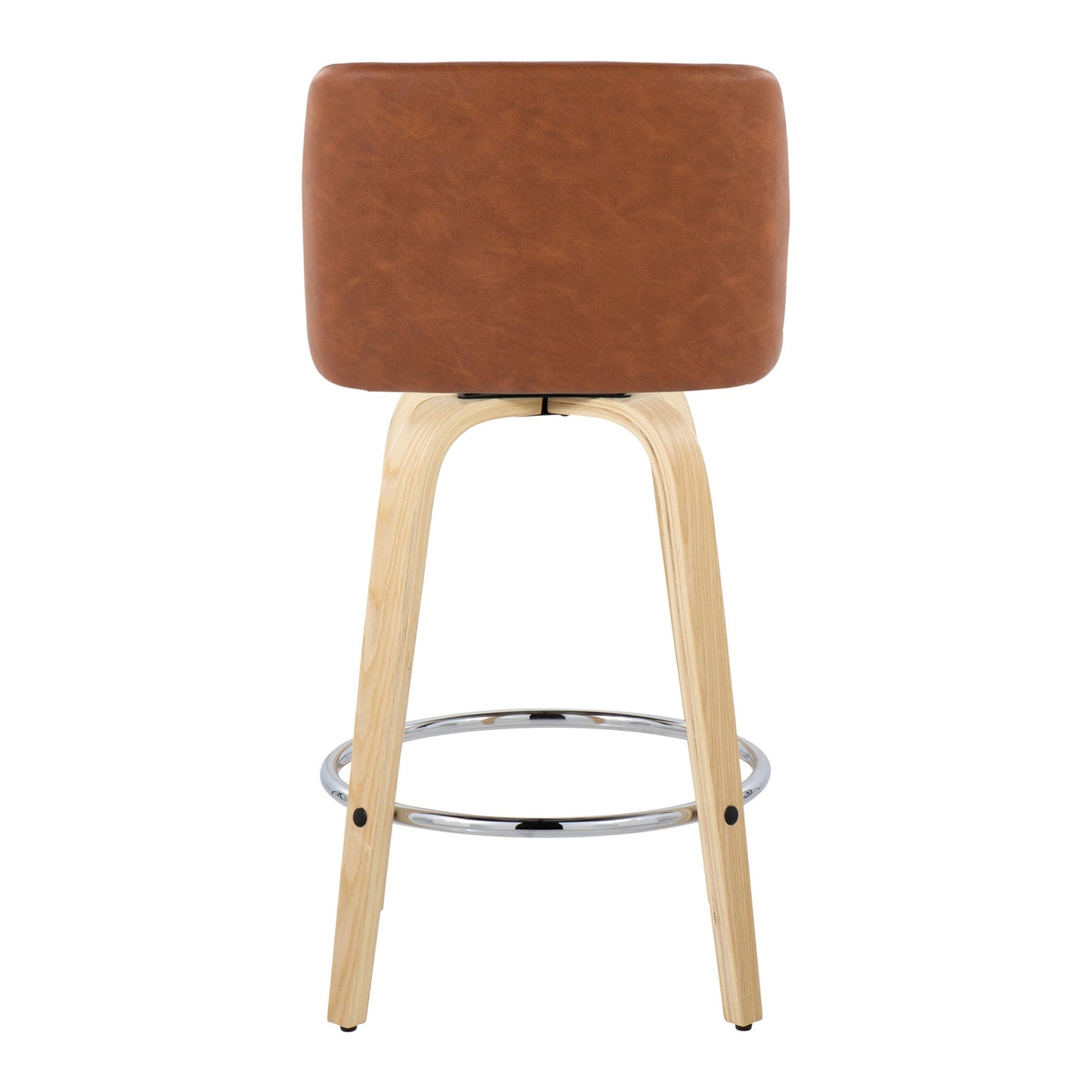 Toriano 26" Fixed-Height Counter Stool - Set of 2 By LumiSource - B26-TRNOPU-GRTZR2 NABK2 | Counter Stools | Modishstore - 20