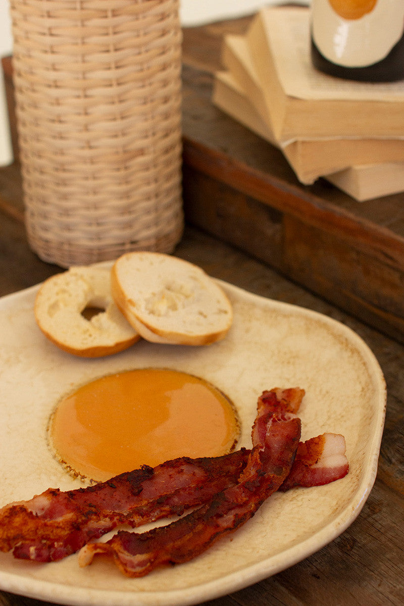 Ceramic Fried Egg Platter (Min 4) By Kalalou | Decorative Trays & Dishes | Modishstore - 2