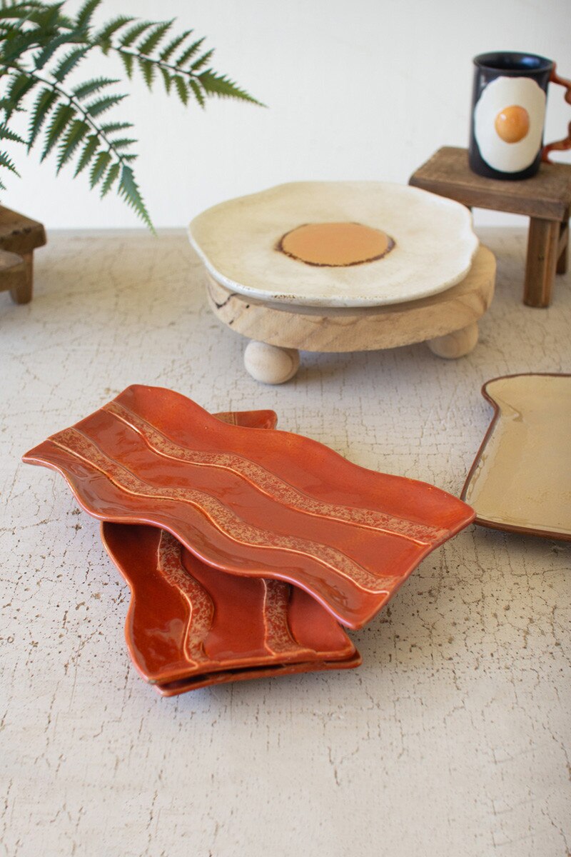 Ceramic Bacon Platter By Kalalou